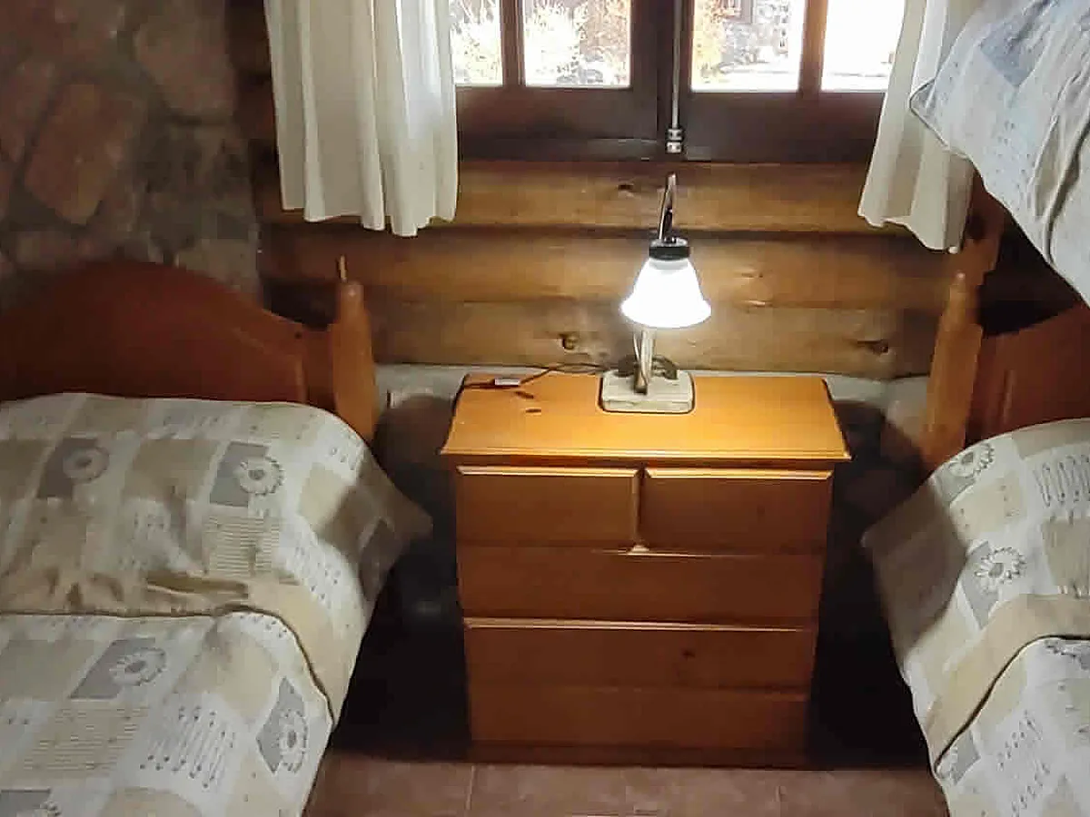 Segunda habitación con dos camas, Cañada del Sauce, cabañas en Nono